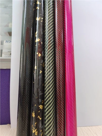 کاربن فائبر رنگین پتلا ٹبر